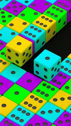 Infinity Dice Slide 3D Animation