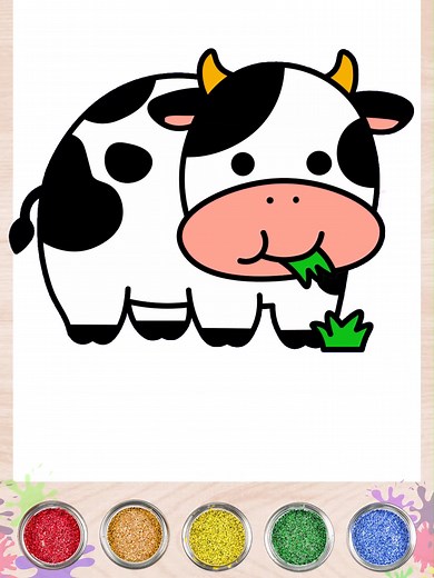 Fácil Dibujo de Vaca para Niños