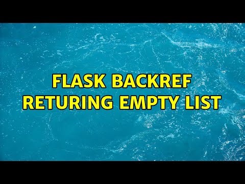 Flask backref returing empty list