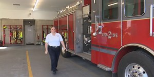 Female firefighter honored for years of service during Women’s History Month