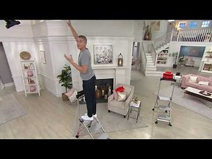 Little Giant Jumbo 3-Step Lightweight Step Stool w/ Safety Bar on QVC