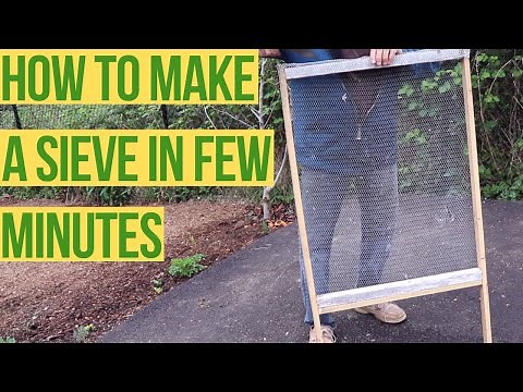 HOW TO Make A SIEVE IN FEW MINUTES
