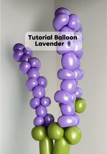 Create a Lavender Flower Balloon Bouquet Tutorial