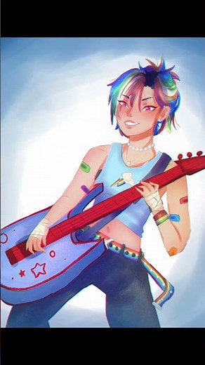 Rainbow Dash as a human 🌩️ #art #rainbowdash #mlp