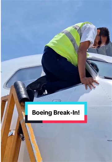 Boeing Break-In! (Airport Worker Accesses 737 Cockpit through a Window) Follow for more! 👤 A great video via bektis96 on Instagram 📸 Original Commentary by Pete the Irish Pilot 🎙️ #boeing #funny #airplane #foryou #fyp