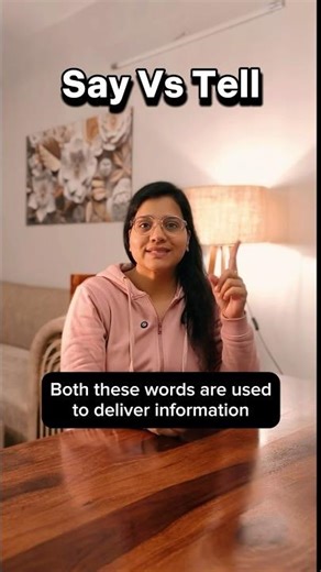 SAY vs TELL | Commonly Confused Words #english #educational #viral #learndaily