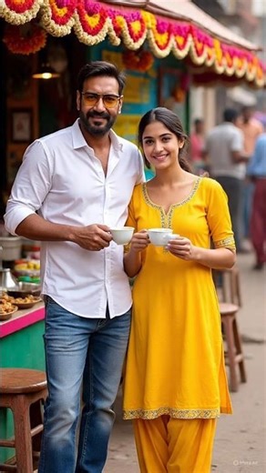 Ajay Devgan made a poor tea-selling girl a millionaire. Ajay Devgan Poor Helping #ajaydevgan