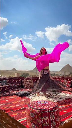 Pink Silk Isis Wings for Belly Dance | Flowing Elegance in Motion #dance #diy #dancer