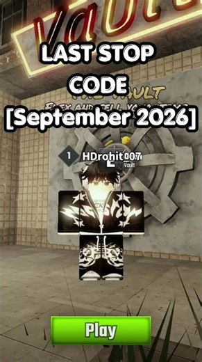 LAST STOP CODE SEPTEMBER 2026|ALL WORKIND CODE Tickets+Alien Tokens #robloxcodes2026#shorts
