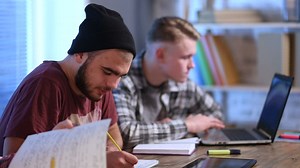 Students working on their laptop - Free Stock Video
