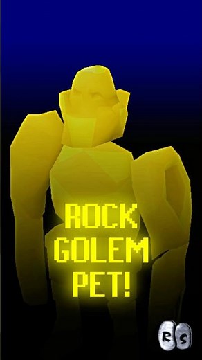 Rock Golem Pet at 70 MINING! #OSRS #OSRSIronman