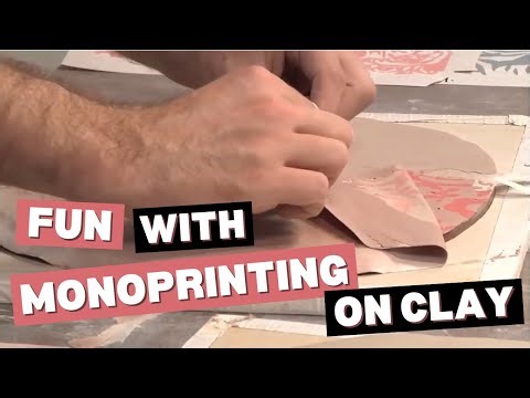 Stencil and Mono Printing Techniques on a Slab | JASON BIGE BURNETT