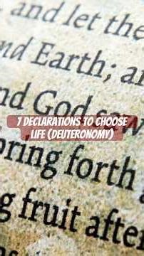 I AM Affirmations From Deuteronomy #joyinoneminute #streamsofjoyinkoinonia