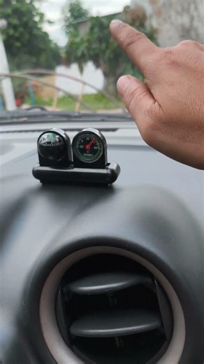 Compass In Car!! Compass and Thermo Car Accessories!! #caraccessories #compasincar