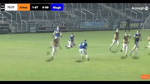 The morning of the 2022 county final, the Crossmaglen players were all given individual videos showing what they were best at. Caolan Finnegan's is pretty much a collection of goals. He just loved scoring them and he was bloody good at it. This was his video | Irish News Sport