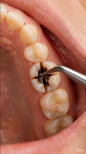 Split Tooth Repair 😱 Deep Cavity Removed from Inside