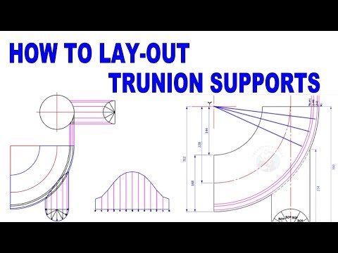 Easy layout steps for pipe trunnion support marking.