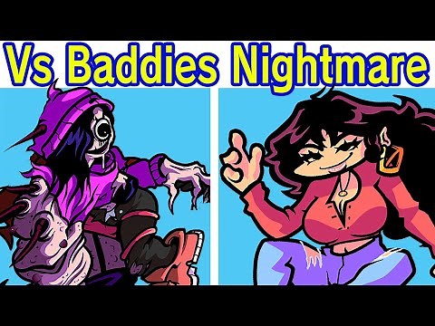 Friday Night Funkin' Vs Baddies Nightmare + Escenas (FNF Mod) (La acosadora de BF)