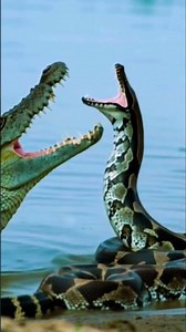 crocodile vs.pyton fighting #shorts