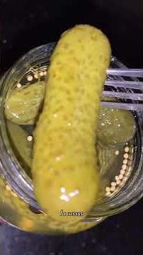i tried gherkins for the first time