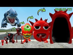 NEW ALL PHASES FULL EVOLUTION OF RADDY RED SPRUNKI In Garry's Mod!