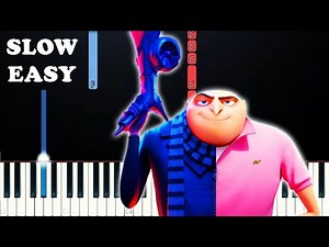 Despicable Me 4 - Double Life (SLOW EASY PIANO TUTORIAL)