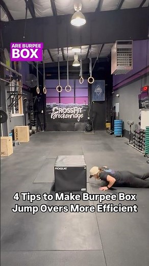 4 Tips to Make Burpee Box Jump Overs More Efficient #crossfit #burpees #boxjumps #physiosincrossfit
