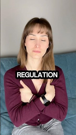 Self hug as a nervous system regulation technique