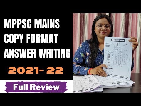MPPSC Mains Answer Writing Copy || MPPSC Maina 2022 || MPPSC Mains Copy For Practice ✍️🔥