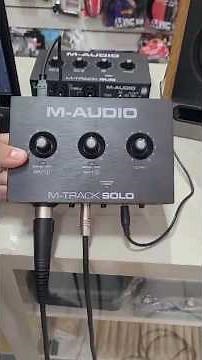 parte 1 apresentando a Interface de áudio M-AUDIO M-TRACK SOLO