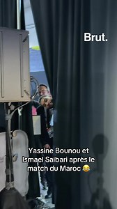 Yassine Bounou et Ismael Saibari après le match du Maroc contre l’Écosse 😂 #saibari #bounou #maroc #morocco #worldcup2026