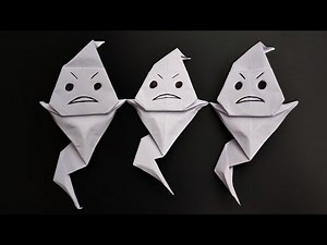 Easy Paper GHOST tutorial | How to make a paper ghost
