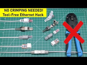 No Crimping Tool? No Problem! | Tool-Free RJ45 Ethernet Connectors & IDC Splice Jacks Explained