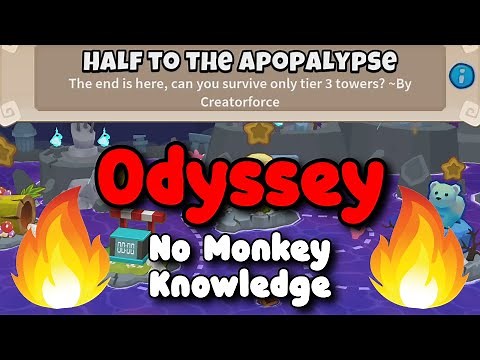 BTD6 Odyssey || Hard Mode Tutorial || No Monkey Knowledge || Half to the Apopalypse