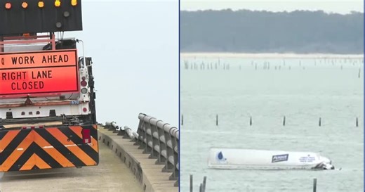 Truck driver killed in Chesapeake Bay Bridge-Tunnel crash