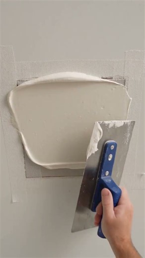 Backer wood, fresh patch, and zero evidence of that ceiling hole. 🪚🎨