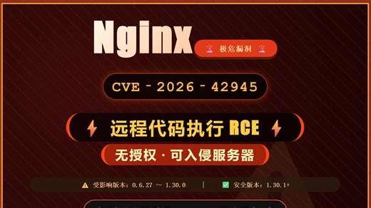 Nginx 爆高危漏洞！无需授权即可远程控制服务器，速查你的版本