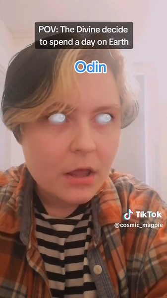 {Fictional Skit} When I saw this tiktok I immediately thought of The Gods HDCKHDKCHDJS #pagancomedy #odin #loki #archangelmichael #kingasmodeus #aphrodite