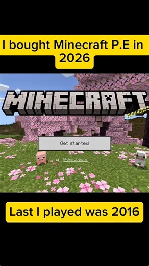I downloaded Minecraft pocket edition in 2026 #minecraft #mcpe #mojang #shorts