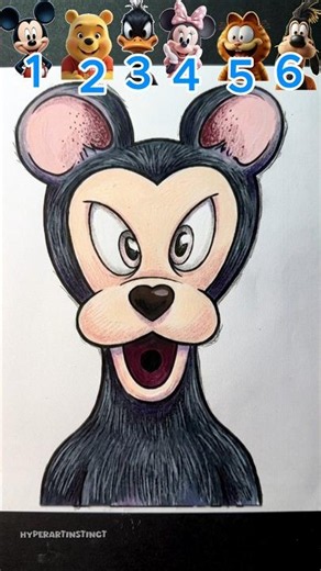 Drawing New Character 2 😍🐭🔥 from Mickey mouse #howto #mickey #mickeymouse #shorts