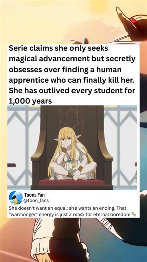 Serie Secretly Craves Defeat From A Human Who Can Surpass Her