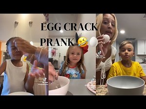 hilarious egg crack prank on kids 🤣 || tiktok compilation
