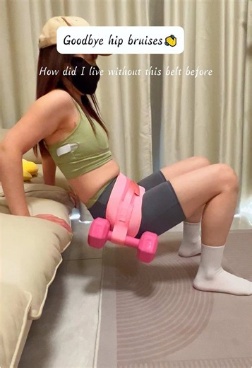 This adjustable resistance hip thrustbelt has been a lifesaver #hipthrust #hipthrustmaschine #glutebridges #glutesworkout #ejercicioencasa #ejercicios