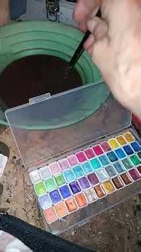 water fall/color paint along