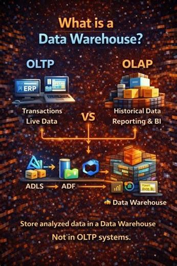 What is a Data Warehouse? (OLTP vs OLAP)