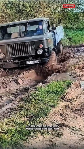 The GAZ-66 in action, one of the most massive vehicles in Soviet Army#trukmania #offroad #driver