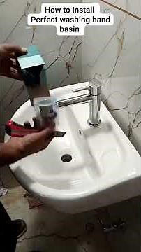How to Install a Wash Hand Basin. Like, Comment and Share. #viral #plumbing #shorts #shortvideo
