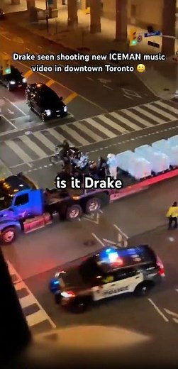 Drake seen shooting new ICEMAN music video in downtown Toronto 🤐🧊 #shorts