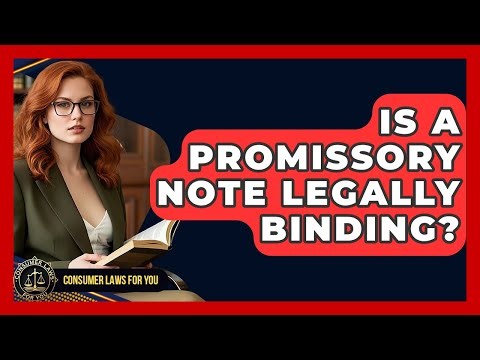 Is A Promissory Note Legally Binding? - Consumer Laws For You