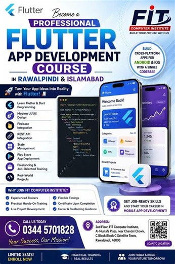 Flutter App Development Course In Rawalpindi And Islamabad